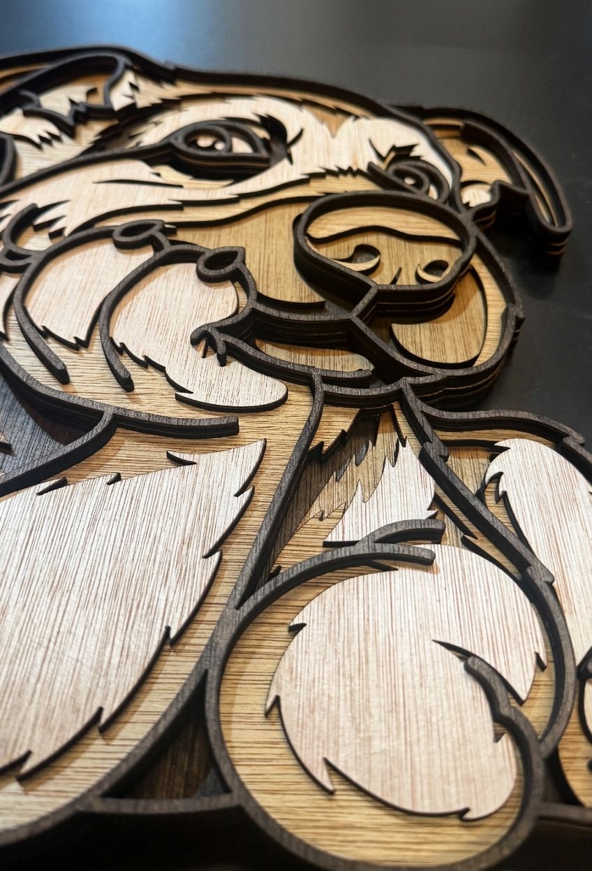 Layered Dog Wall Art — View 3